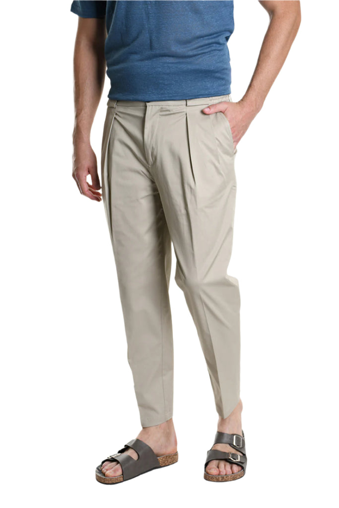 TROUSER A3252FZALCO Comfort Fit Sand.