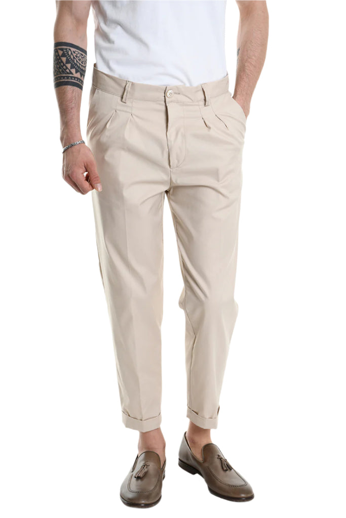 TROUSER A3251ZXAG77 Comfort Fit Ecru.