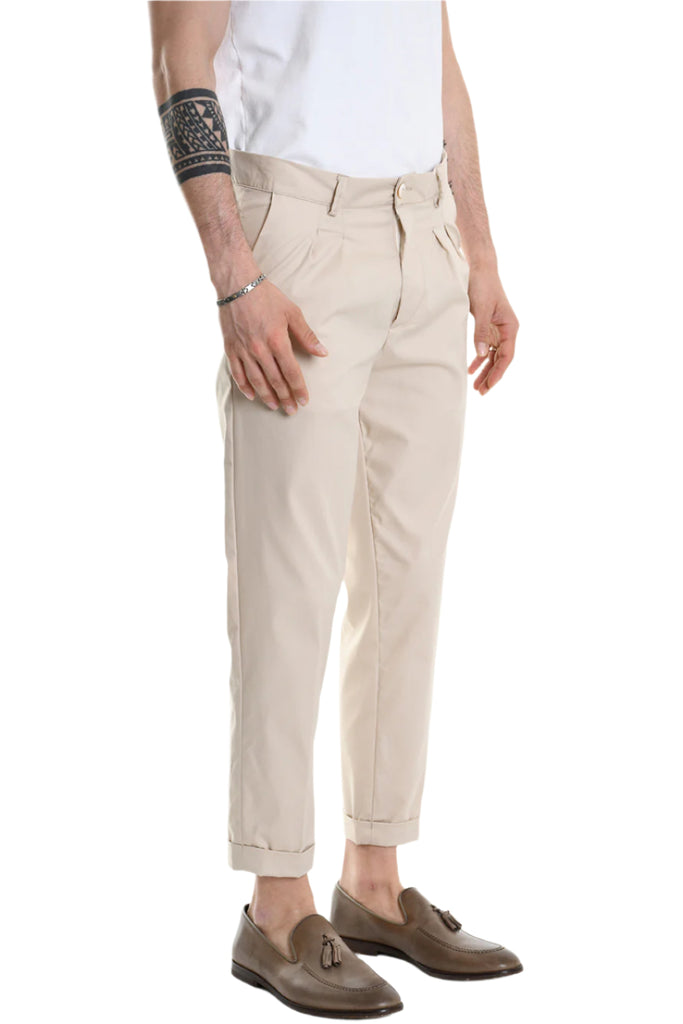 TROUSER A3251ZXAG77 Comfort Fit Ecru.