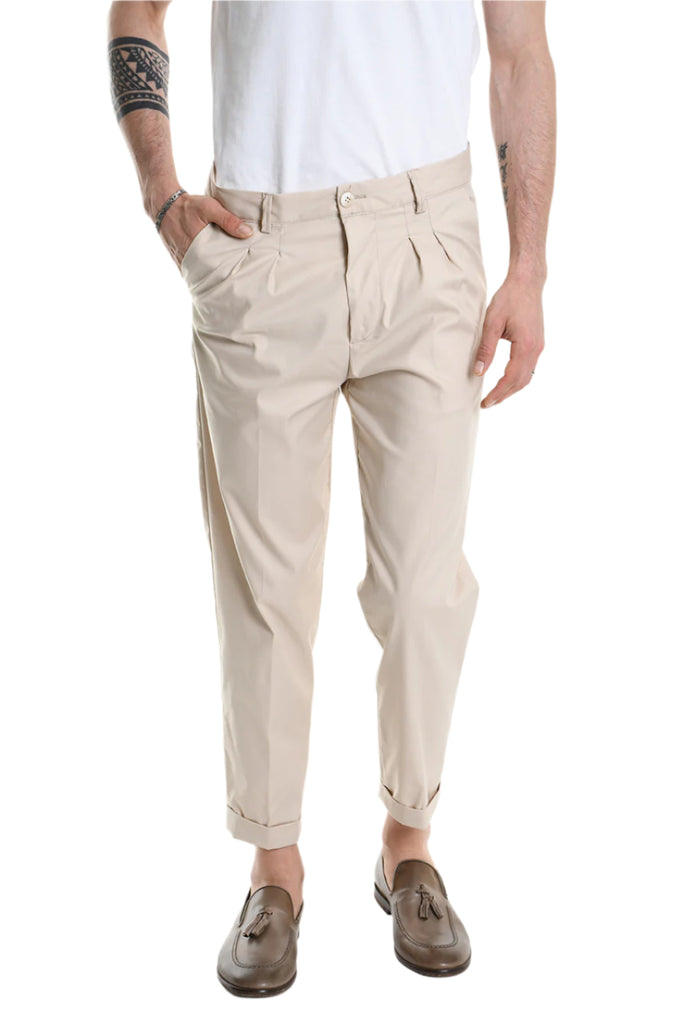 TROUSER A3251ZXAG77 Comfort Fit Ecru.