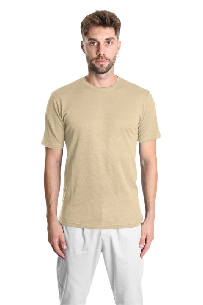 T-SHIRT A3251DTS232 Linen Regular Beige.