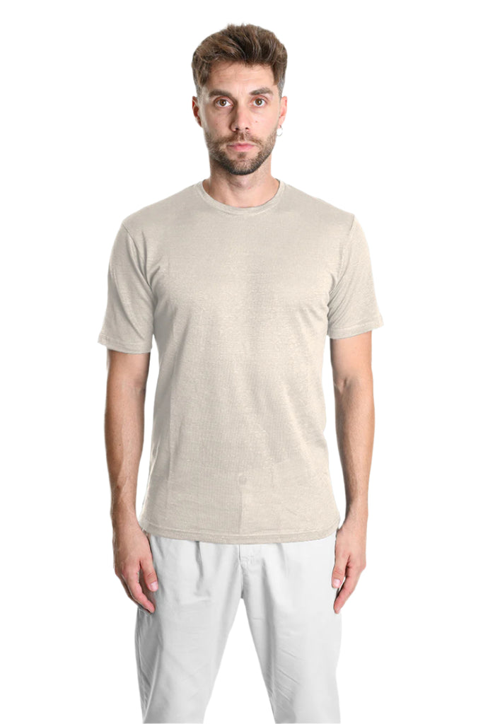 T-SHIRT A3251DTS232 Linen Regular Ecru.