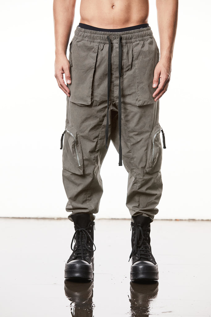 T3M P 1025 woven cargo trousers rock.