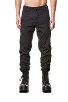T3M T 9825 slim fit trousers regular crotch black