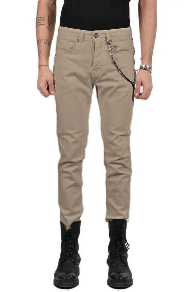 TR2UOXFO223 BEIGE jeans 99 Pants trousers men XAGON MAN TEPHRA