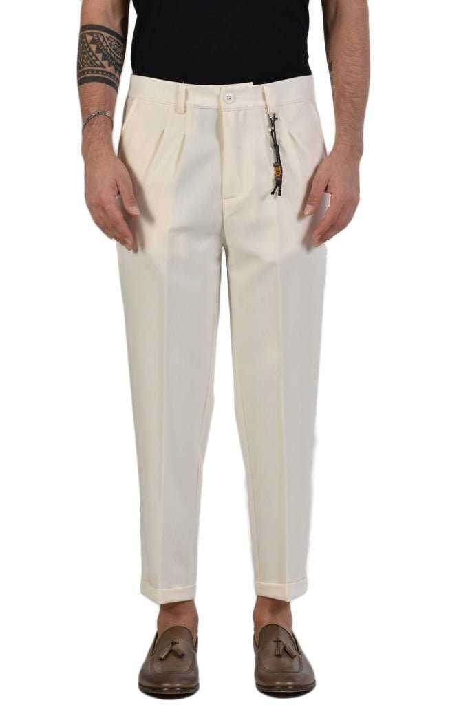TR2ZX77LT23X ECRU stretch trousers