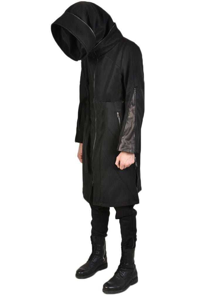 TR3B NGBIGGIE2325 BLACK Long Cloth Coat