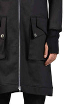 TR3B RASCAL23 Black Stretch Bull Jeans Bomber Jacket - Italian Crafted