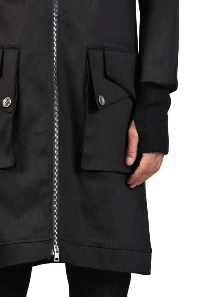 TR3B RASCAL23 BLACK Stretch Bull Jeans Regular Long Bomber