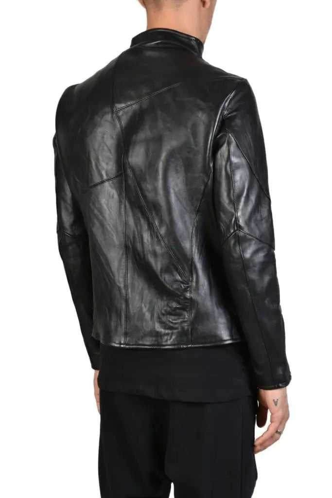 TR3B STORMZY23 BLACK Vegetable-tanned Crumpled Leather Regular Jacket