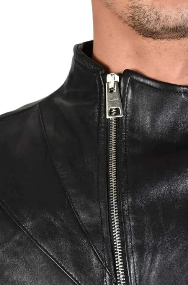 TR3B STORMZY23 BLACK Vegetable-tanned Crumpled Leather Regular Jacket