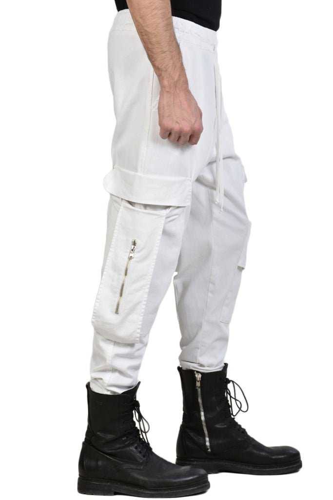 TR3C HOOKER23 white pants man 229 Pants trousers men LA HAINE INSIDE US TEPHRA