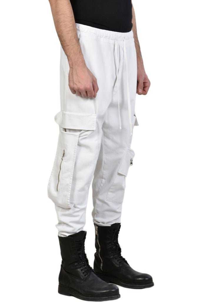 TR3C HOOKER23 white pants man 229 Pants trousers men LA HAINE INSIDE US TEPHRA