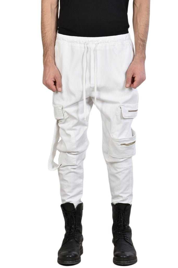 TR3C HOOKER23 white pants man 229 Pants trousers men LA HAINE INSIDE US TEPHRA