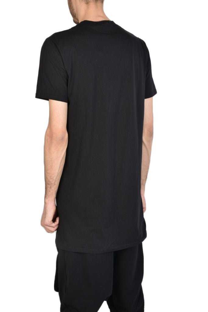 TR3J VOICES23 BLACK stretch cotton long oversize t-shirt 109 T SHIRT T-shirts for men LA HAINE INSIDE US TEPHRA