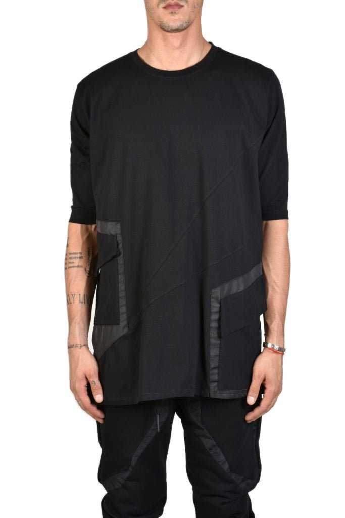 TR3M LOSKI23 BLACK cotton long oversize t-shirt