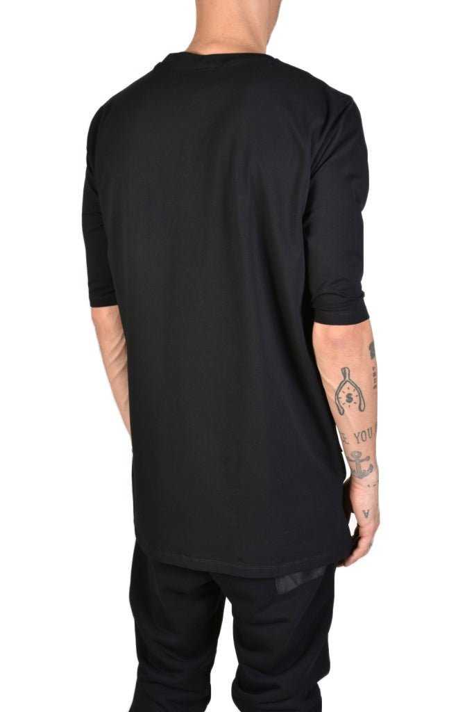 TR3M LOSKI23 BLACK cotton long oversize t-shirt 122 Shirts & Tops Last Pieces LA HAINE INSIDE US TEPHRA