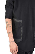 TR3M LOSKI23 BLACK cotton long oversize t-shirt