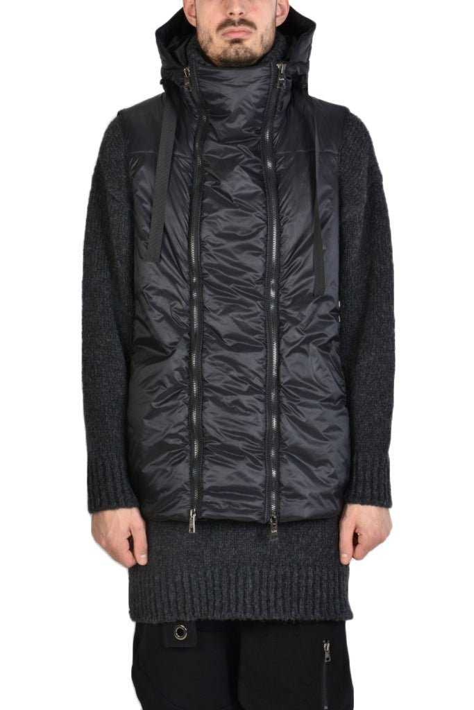 TR3P TODIE2325 BLACK Regular Sleeveless Down Jacket 416.00 Vests LA HAINE INSIDE US TEPHRA