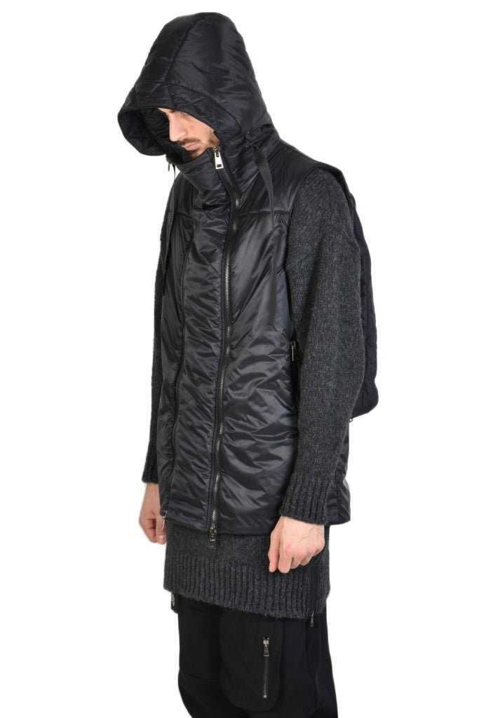 TR3P TODIE2325 BLACK Regular Sleeveless Down Jacket 416 Vests Jackets LA HAINE INSIDE US TEPHRA