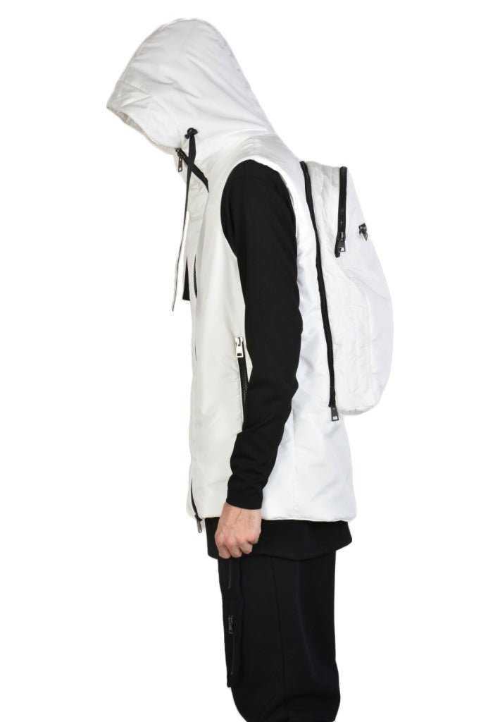 TR3P TODIE2325 WHITE sleeveless down jacket
