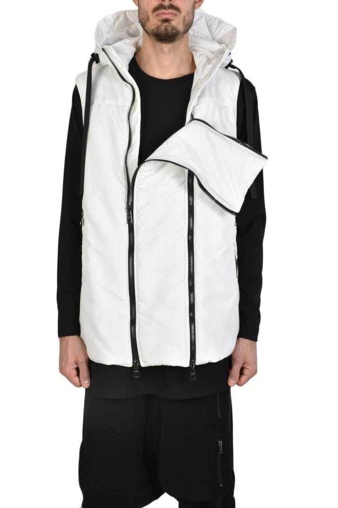 TR3P TODIE2325 WHITE sleeveless down jacket