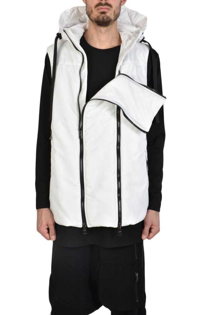 TR3P TODIE2325 WHITE sleeveless down jacket 416 Vests Jackets LA HAINE INSIDE US TEPHRA