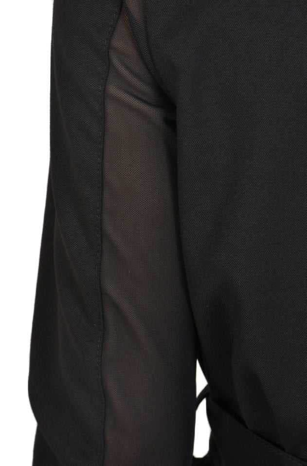 TR4B HULAHOOP2325 BLACK cool wool oversize asymmetric dress