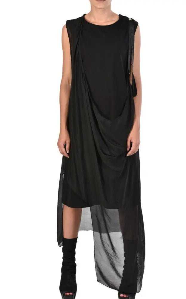 TR4B INNUGA23 BLACK jersey dress 221 Dresses LA HAINE INSIDE US TEPHRA