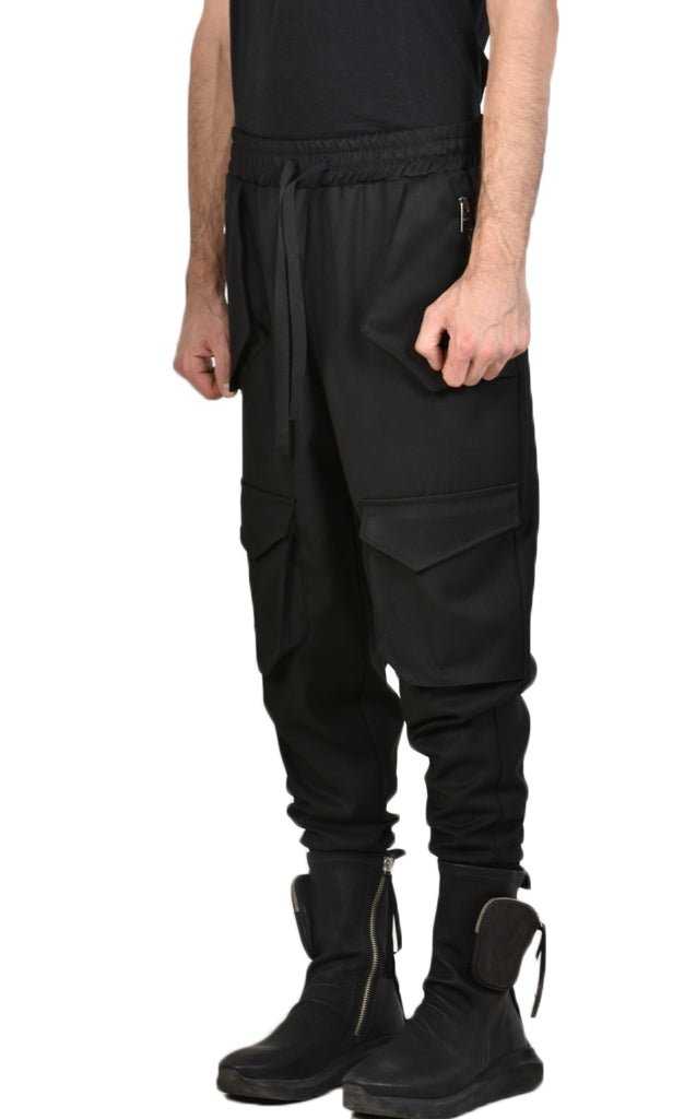 TR4B TAPACHULA23 BLACK regular trouser 229 PANT trousers men LA HAINE INSIDE US TEPHRA