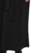 TR4J HOXLA2325 BLACK knit long cardigan