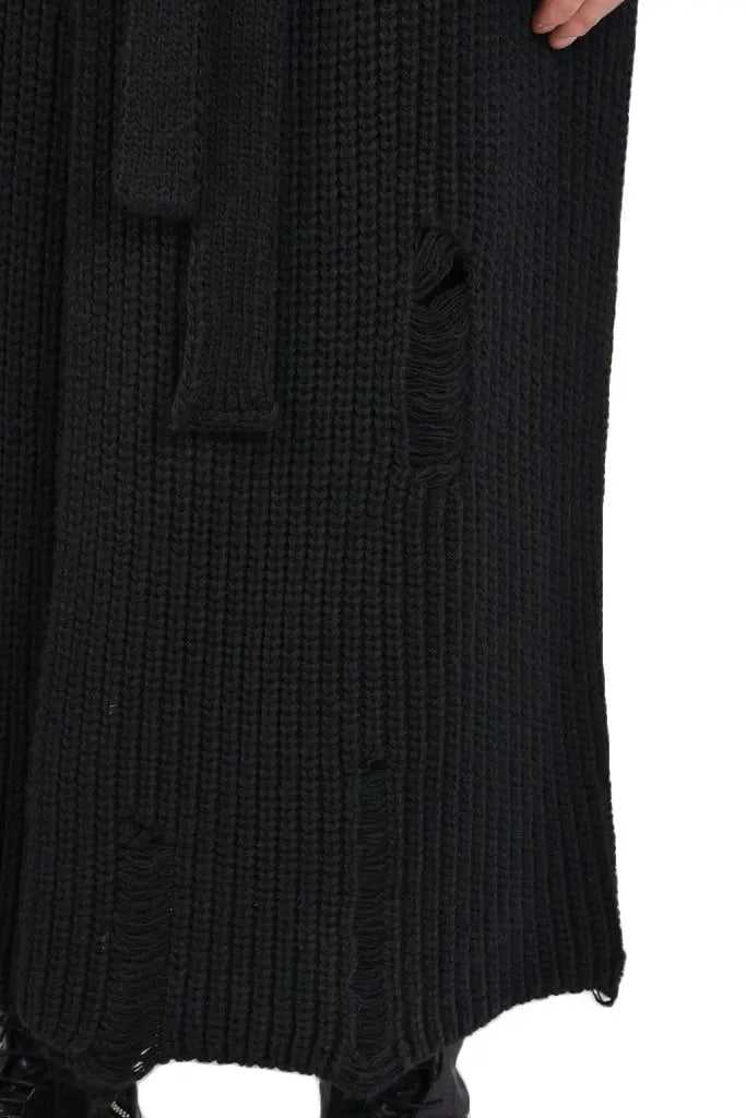 TR4J HOXLA2325 BLACK knit long cardigan 278 Cardigan Cardigans LA HAINE INSIDE US TEPHRA