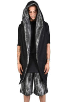 TR4M AVENTADOR23 BLACK Asymmetric Oversize Gilet