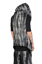 TR4M AVENTADOR23 BLACK Asymmetric Oversize Gilet