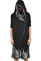 TR4M AVENTADOR23 BLACK Asymmetric Oversize Gilet