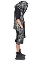 TR4M AVENTADOR23 BLACK Asymmetric Oversize Gilet