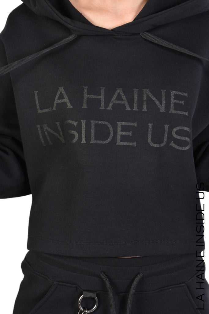 TR4M ENSENADA23 BLACK crop sweatshirt 119 woman Tops Women LA HAINE INSIDE US TEPHRA