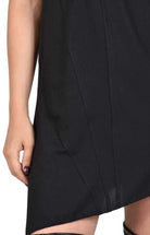 TR4M SIDE23 BLACK asymmetric t-shirt