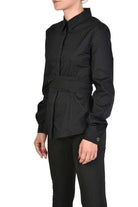 TR4O PARILLA23 BLACK Popeline Stretch Shirt