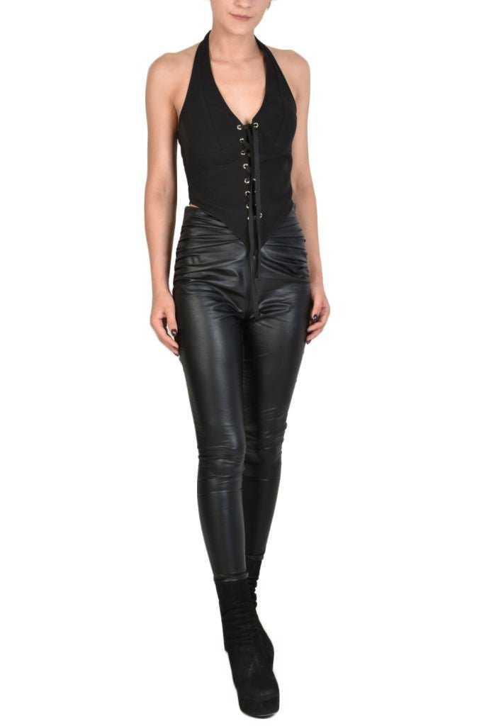 TR4O PLYMOUTH23 BLACK Stretch Bustier