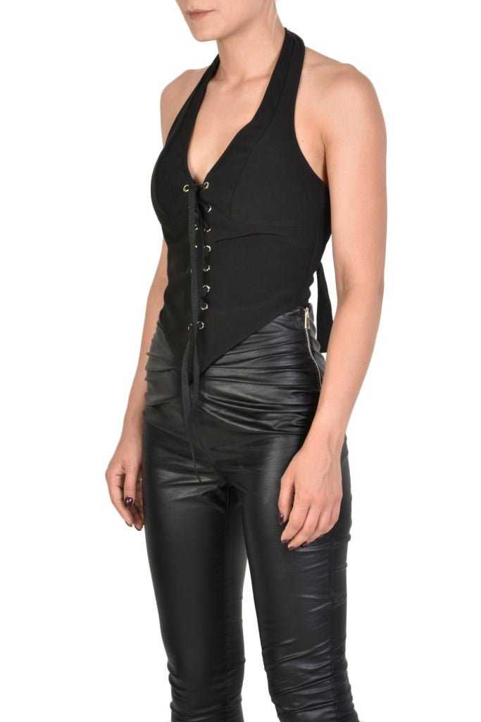 TR4O PLYMOUTH23 BLACK Stretch Bustier 115 woman Tops Women LA HAINE INSIDE US TEPHRA