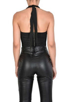 TR4O PLYMOUTH23 BLACK Stretch Bustier