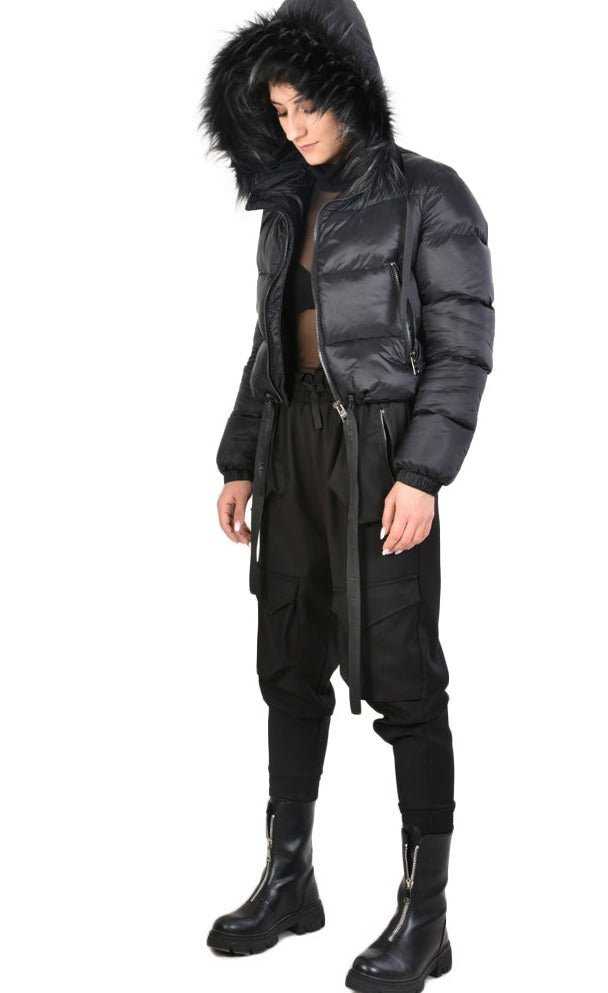 TR4P SKIPPER2325 BLACK nylon bomber 375 Coats & Jackets Jackets Woman LA HAINE INSIDE US TEPHRA