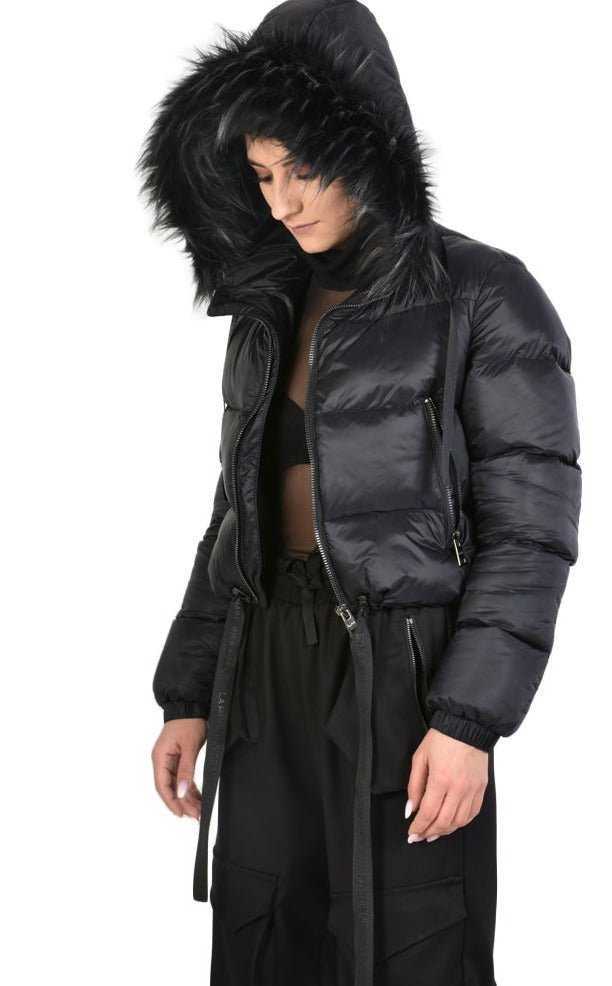 TR4P SKIPPER2325 BLACK nylon bomber 375 Coats & Jackets Jackets Woman LA HAINE INSIDE US TEPHRA