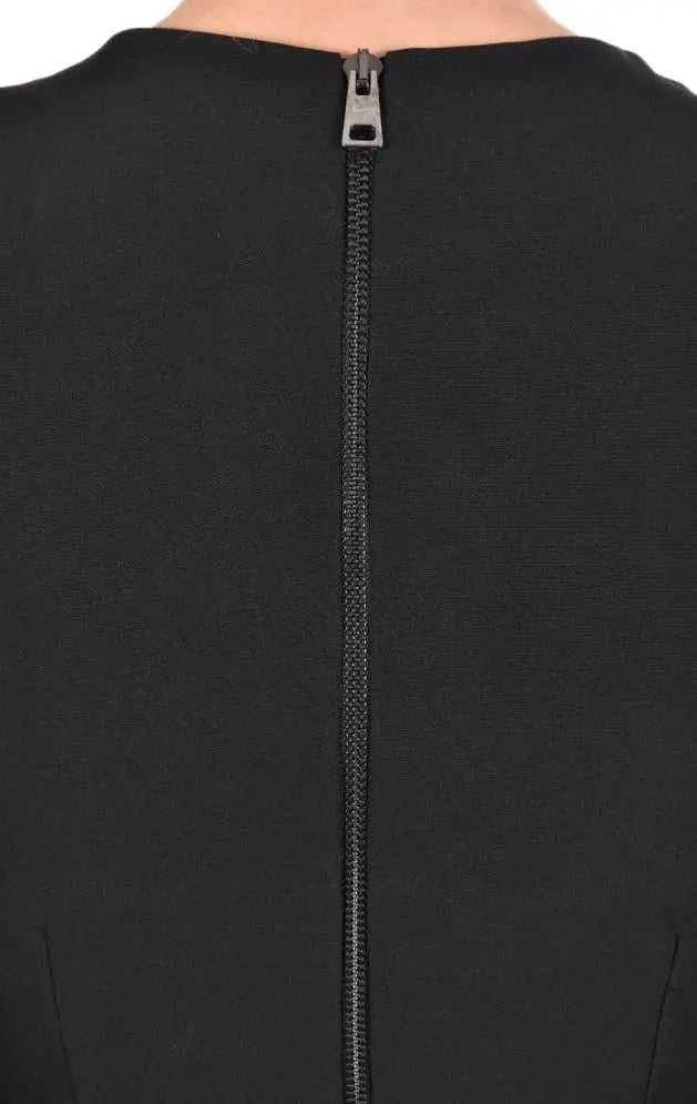 TR4R SHUNI23 BLACK Tecno stretch dress