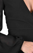 TR4R SHUNI23 BLACK Tecno stretch dress