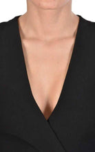 TR4R SHUNI23 BLACK Tecno stretch dress