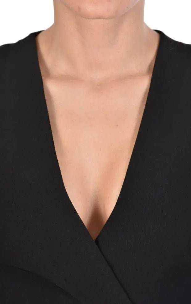 TR4R SHUNI23 BLACK Tecno stretch dress