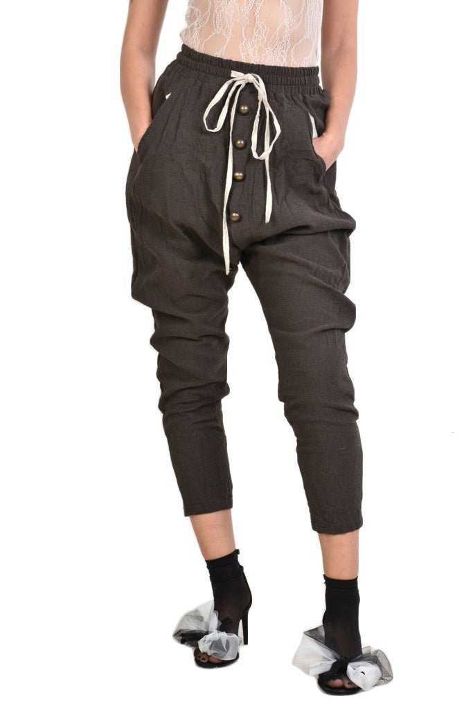 TR9B SM21TEPHRA1 low crotch trousers 284 Pants Bottoms Woman SANTAMUERTE TEPHRA