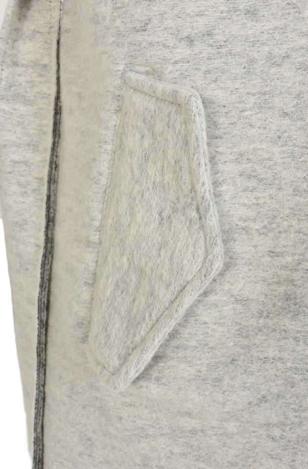 A39B SM5825 Wool Cotton Asymmetric Jacket